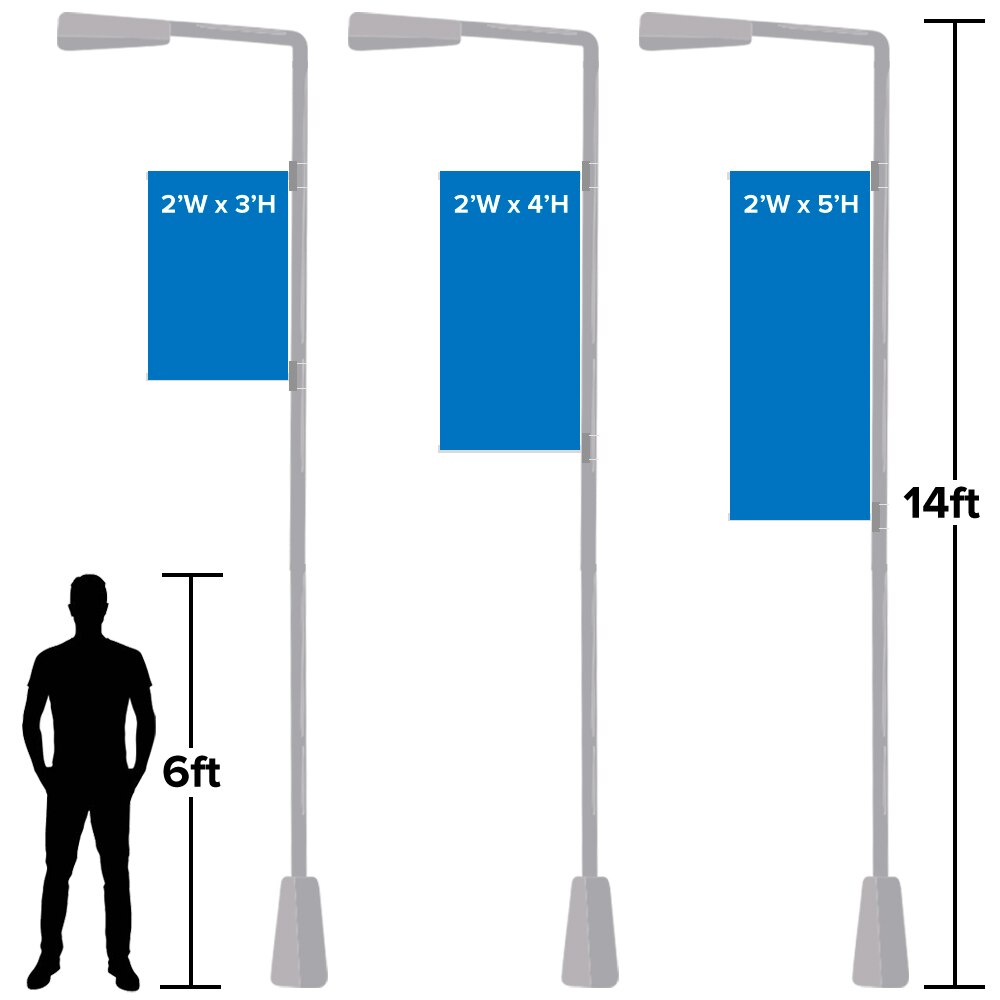 Street Pole Banners — Double Sided Graphic Package